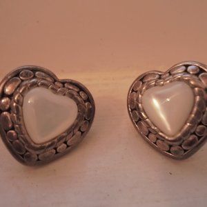 925 Heart Earrings